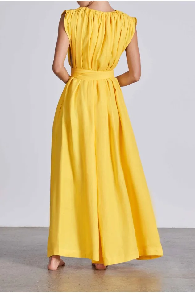 BONDI BORN Dresses Marigot Dress 8211 Sunflower 8211 Women