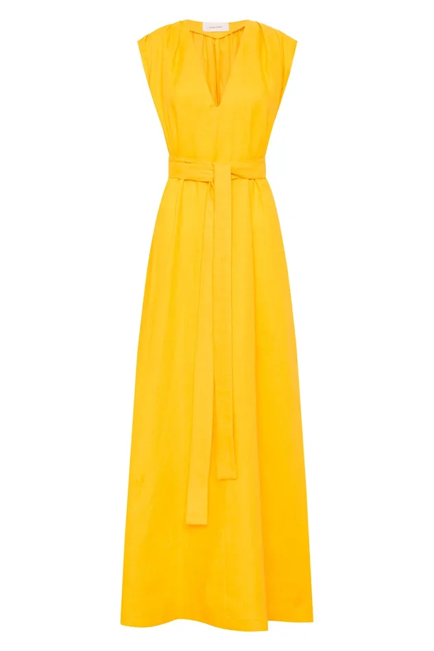 BONDI BORN Dresses Marigot Dress 8211 Sunflower 8211 Women