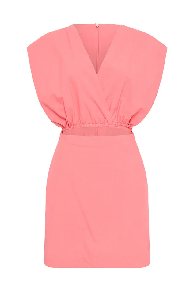 BONDI BORN Dresses Motu Mini Dress 8211 Coral 8211 Women