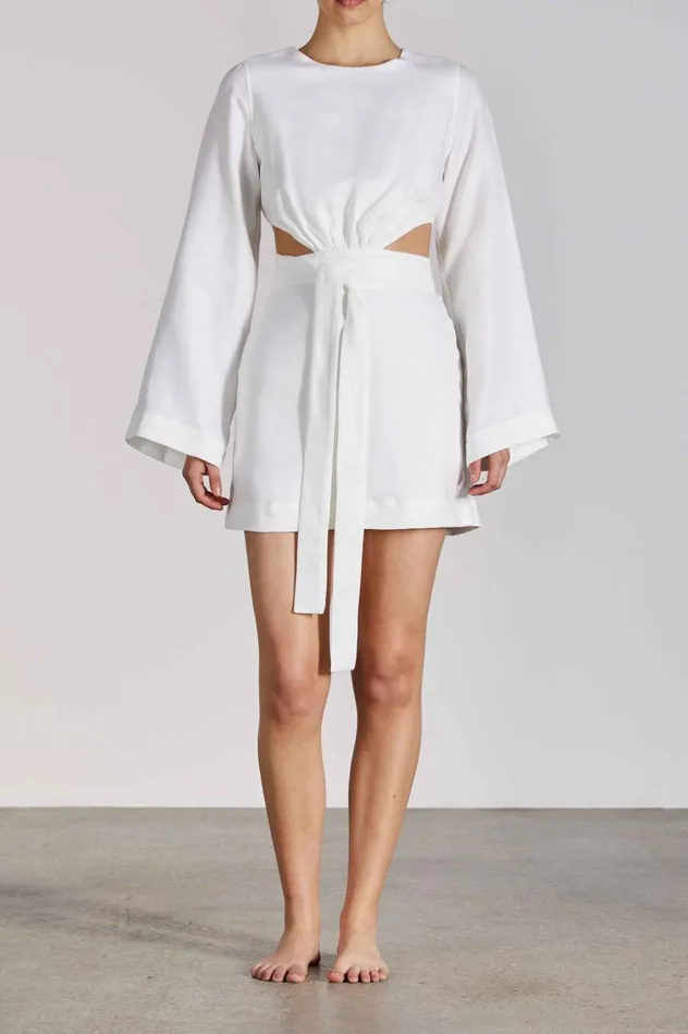BONDI BORN Dresses Rinca Mini Dress 8211 White 8211 Women