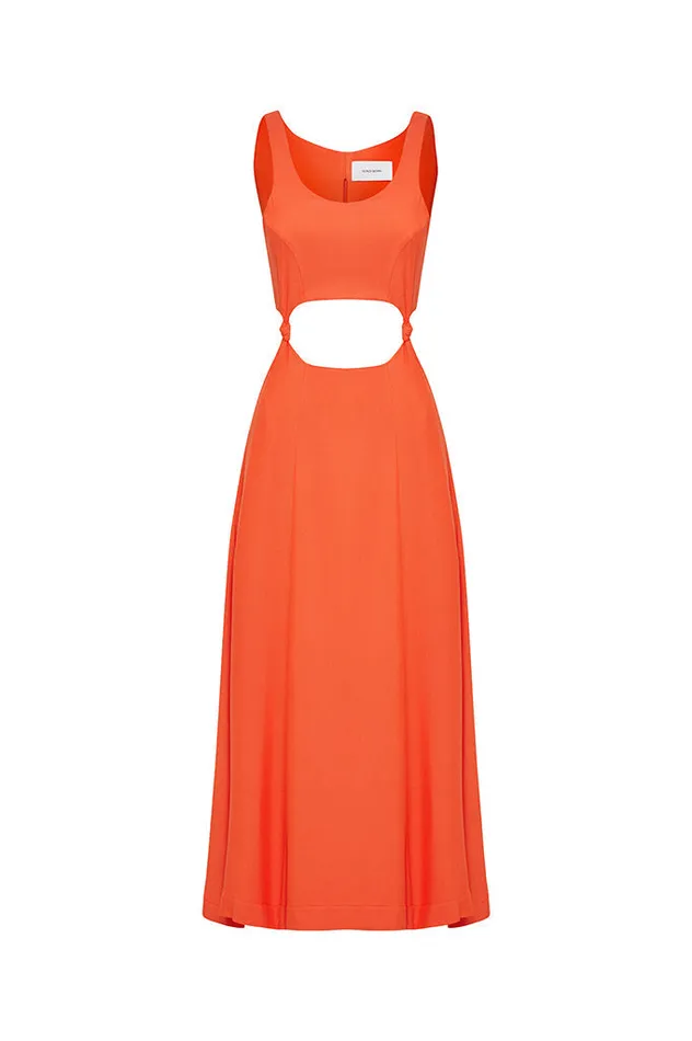 BONDI BORN Dresses Tenerife Dress 8211 Tomato 8211 Women