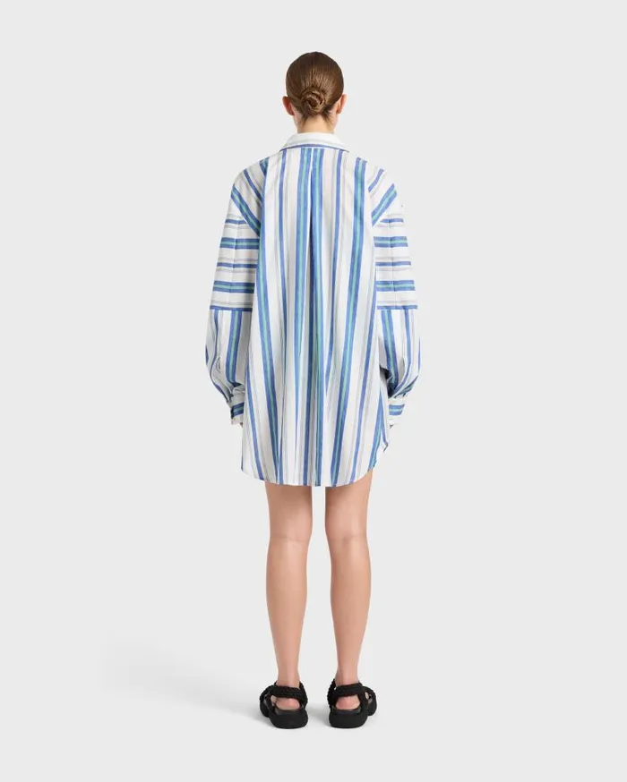 BONDI BORN Matching Separates Arezzo Oversize Shirt 8211 Lapis 8211 Women BONDI BORN Matching Separates Arezzo Oversize Shirt 8211 Lapis 8211 Women