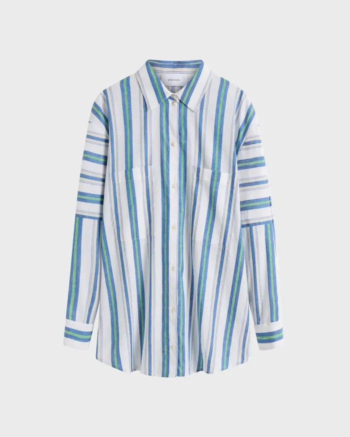 BONDI BORN Matching Separates Arezzo Oversize Shirt 8211 Lapis 8211 Women BONDI BORN Matching Separates Arezzo Oversize Shirt 8211 Lapis 8211 Women