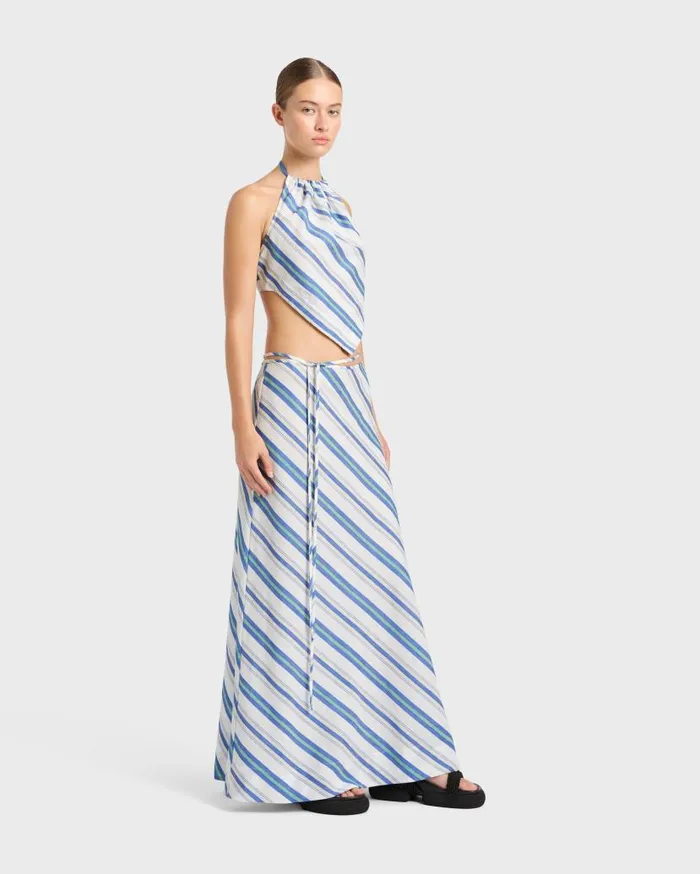 BONDI BORN Matching Separates Arezzo Scarf Top 8211 Lapis 8211 Women BONDI BORN Matching Separates Arezzo Scarf Top 8211 Lapis 8211 Women