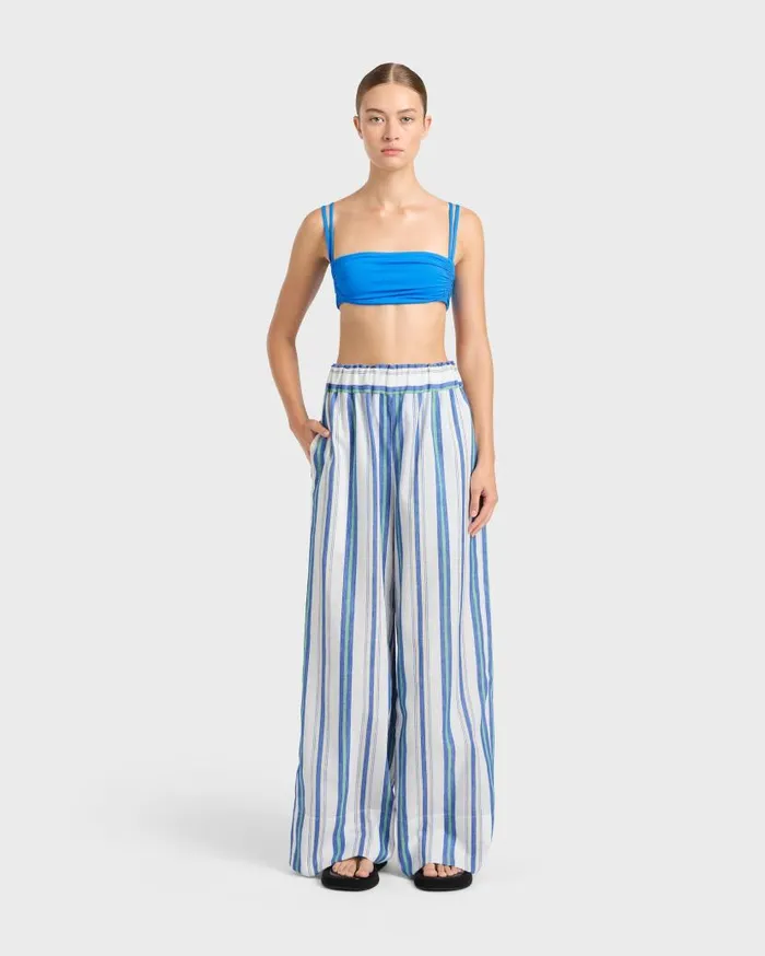 BONDI BORN Matching Separates Arezzo Wide Leg Pant 8211 Lapis 8211 Women