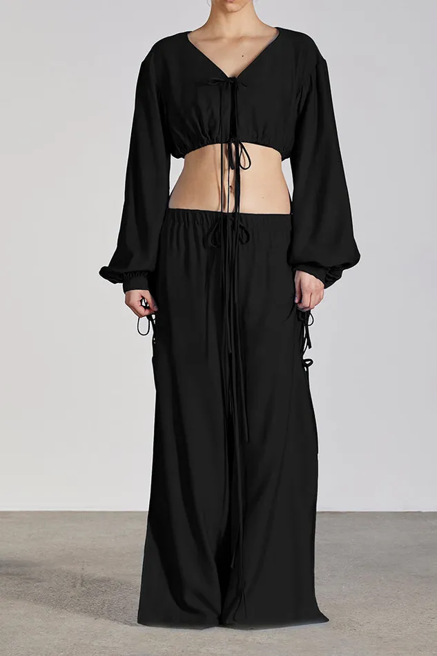 BONDI BORN Matching Separates Barano Top 8211 Black 8211 Women