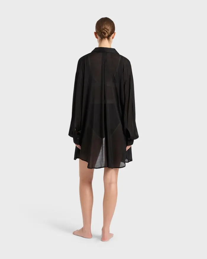 BONDI BORN Matching Separates Cremona Oversized Shirt 8211 Black 8211 Women