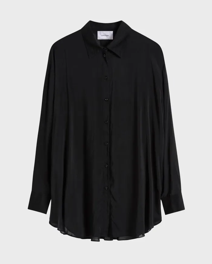 BONDI BORN Matching Separates Cremona Oversized Shirt 8211 Black 8211 Women