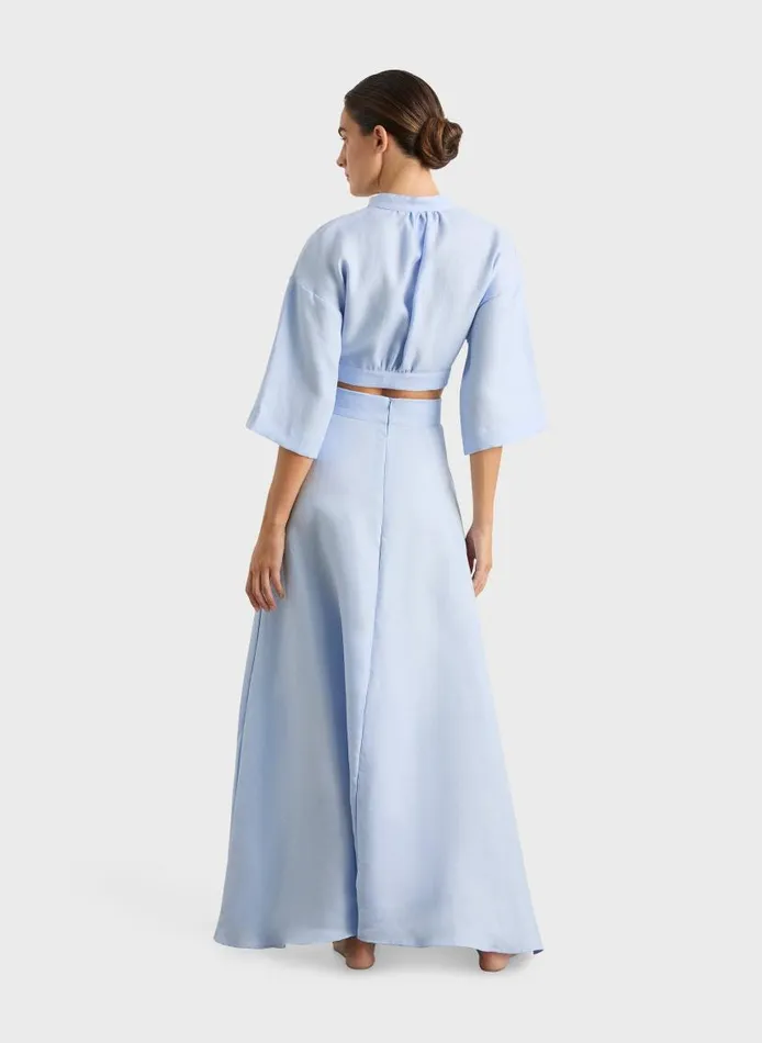 BONDI BORN Matching Separates Delphi Cropped Top 8211 Azul 8211 Women