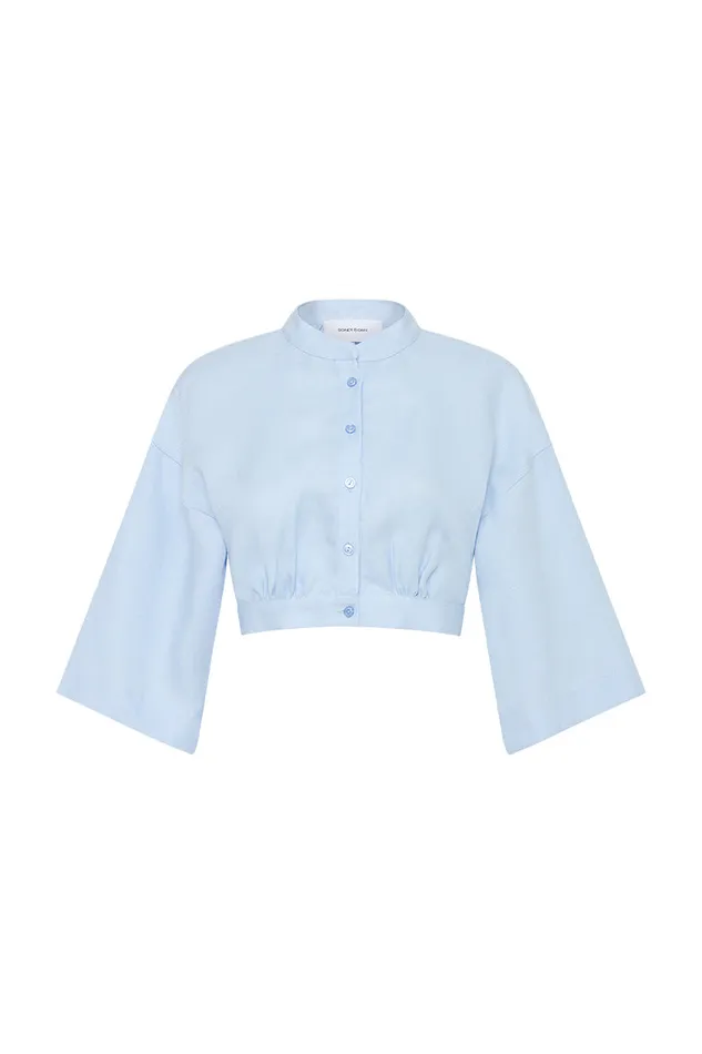 BONDI BORN Matching Separates Delphi Cropped Top 8211 Azul 8211 Women