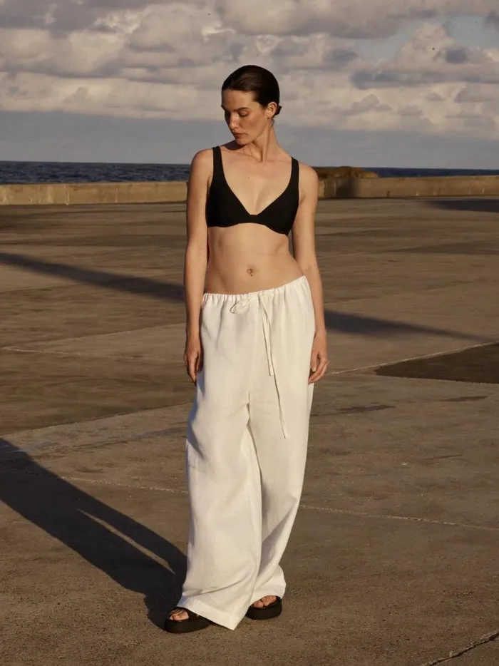 BONDI BORN Matching Separates Delphi Drawstring Pant 8211 White 8211 Women BONDI BORN Matching Separates Delphi Drawstring Pant 8211 White 8211 Women
