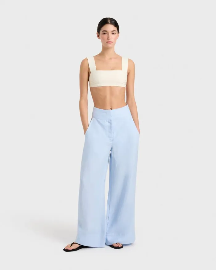 BONDI BORN Matching Separates Delphi High Waist Pant 8211 Azul 8211 Women