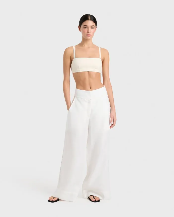 BONDI BORN Matching Separates Delphi High Waist Pant 8211 White 8211 Women