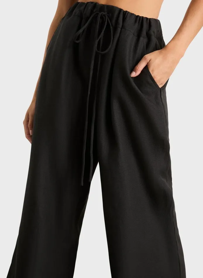BONDI BORN Matching Separates Delphi Relaxed Pant 8211 Black 8211 Women