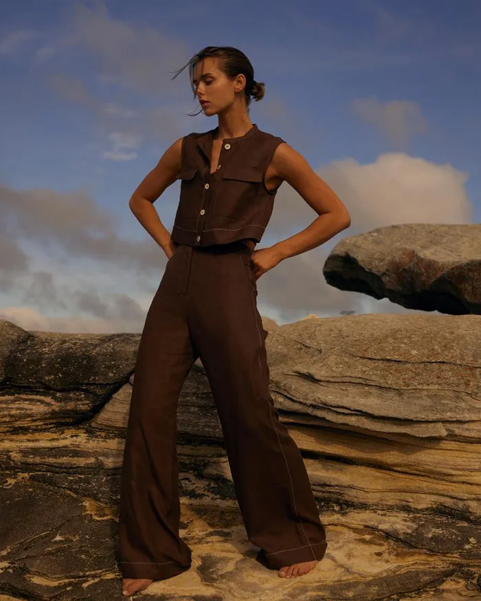 BONDI BORN Matching Separates Delphi Tailored Pant 8211 Cocoa 8211 Women BONDI BORN Matching Separates Delphi Tailored Pant 8211 Cocoa 8211 Women