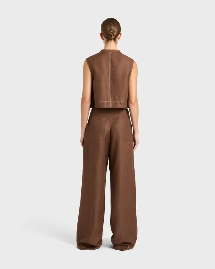 BONDI BORN Matching Separates Delphi Tailored Pant 8211 Cocoa 8211 Women BONDI BORN Matching Separates Delphi Tailored Pant 8211 Cocoa 8211 Women