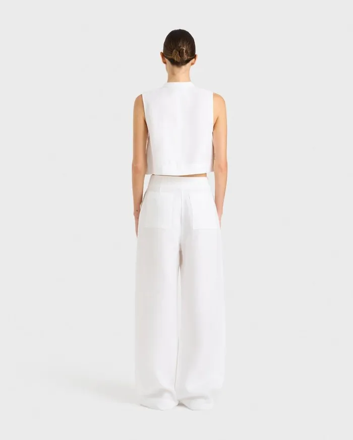 BONDI BORN Matching Separates Delphi Tailored Pant 8211 White 8211 Women