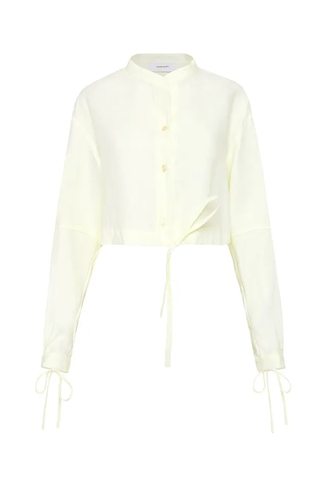 BONDI BORN Matching Separates Delphi Tie Shirt 8211 Porcelain 8211 Women