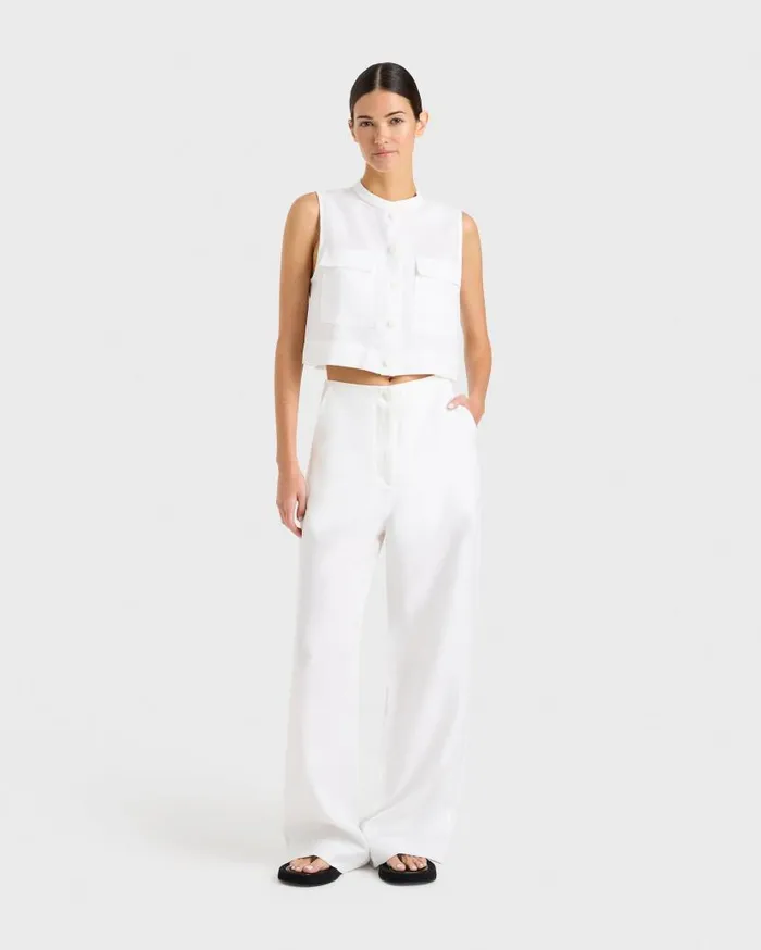 BONDI BORN Matching Separates Delphi Utility Top 8211 White 8211 Women