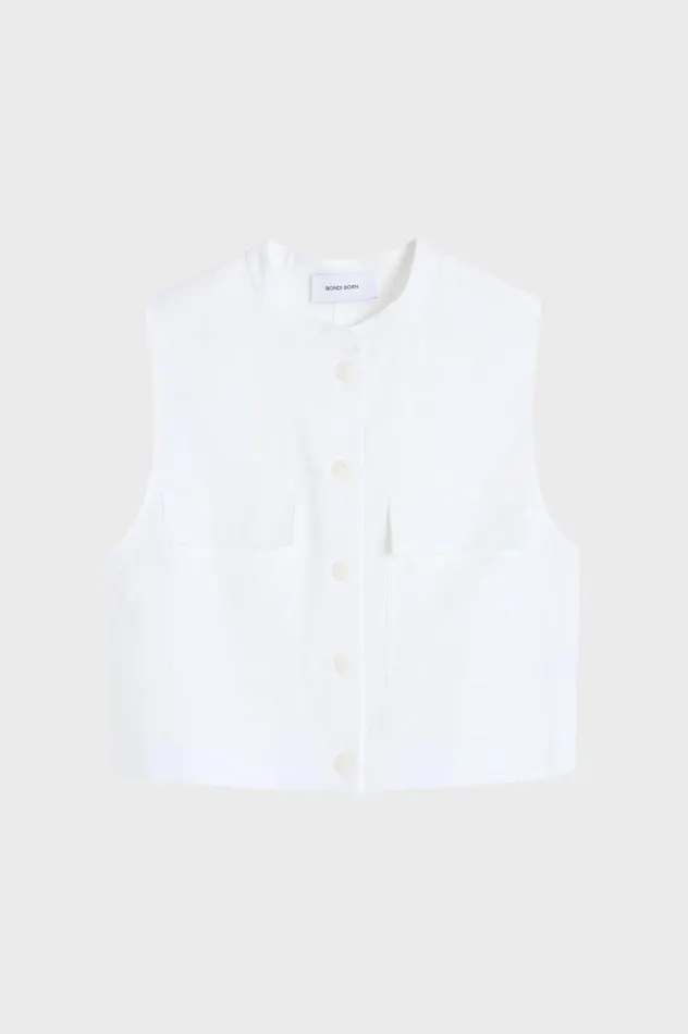 BONDI BORN Matching Separates Delphi Utility Top 8211 White 8211 Women