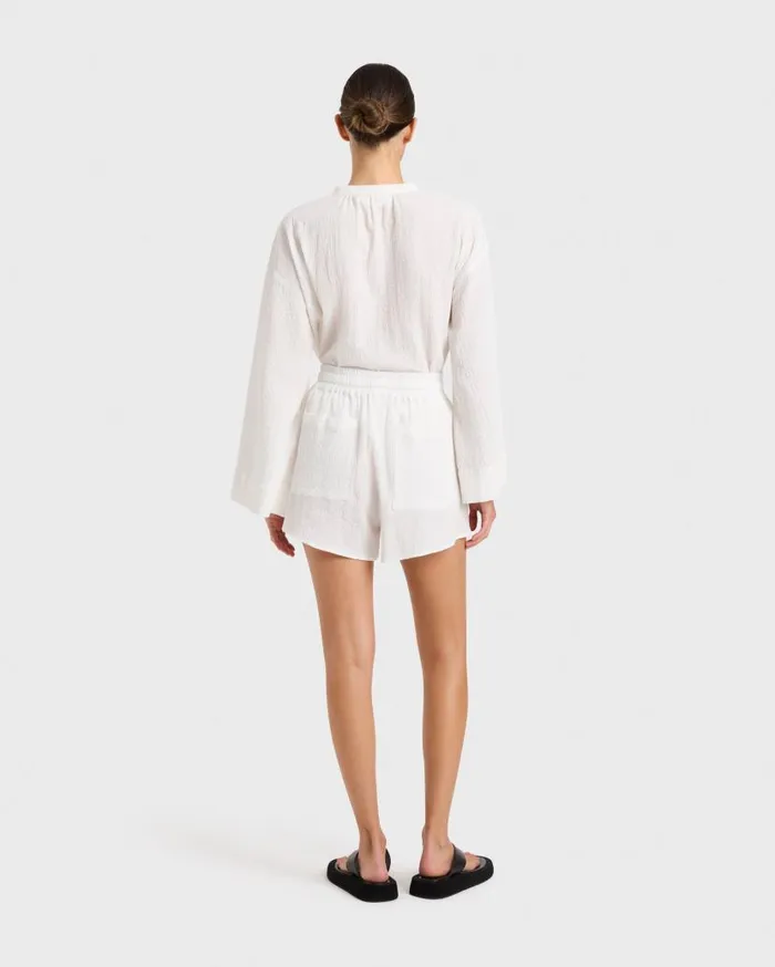 BONDI BORN Matching Separates Hastings Organic Cotton Short 8211 White 8211 Women