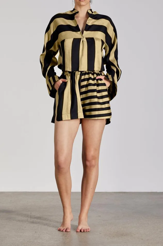 BONDI BORN Matching Separates Ios Shirt 8211 Apple Stripe 8211 Women