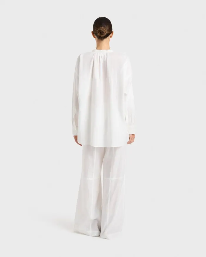 BONDI BORN Matching Separates Leiden Long Sleeve Shirt 8211 White 8211 Women