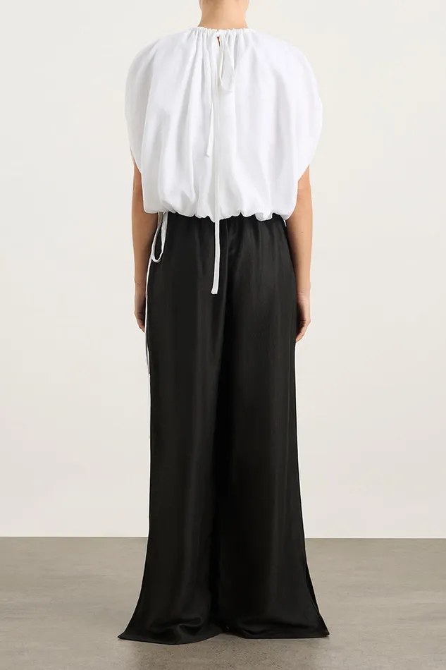 BONDI BORN Matching Separates Leiden Organic Linen Bubble Top 8211 White 8211 Women