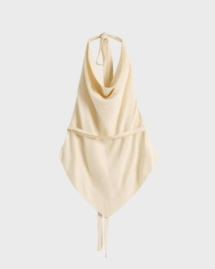 BONDI BORN Matching Separates Lisbon Cowl Top 8211 Cream 8211 Women BONDI BORN Matching Separates Lisbon Cowl Top 8211 Cream 8211 Women