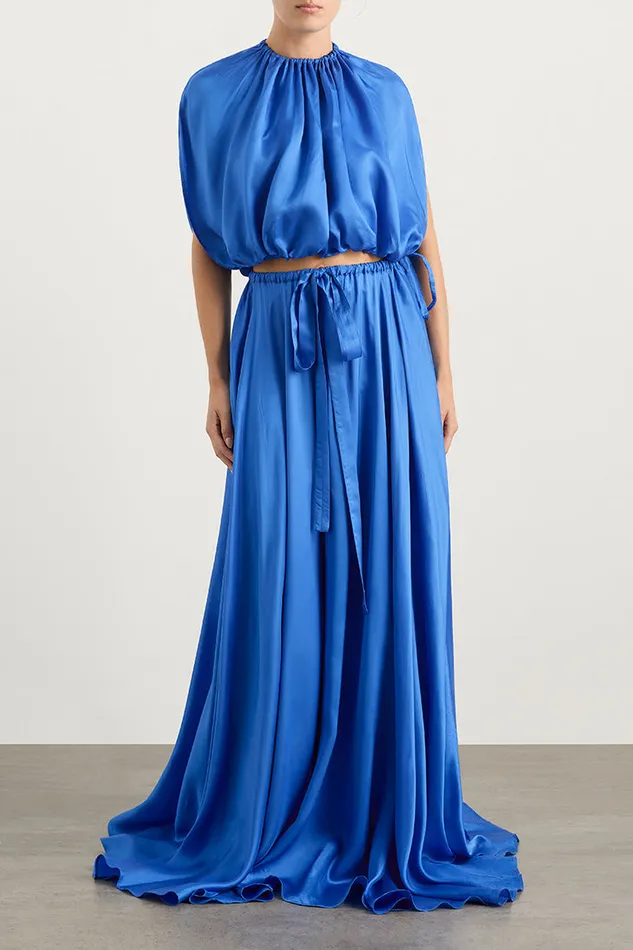 BONDI BORN Matching Separates Marfa Bubble Top 8211 Cerulean 8211 Women