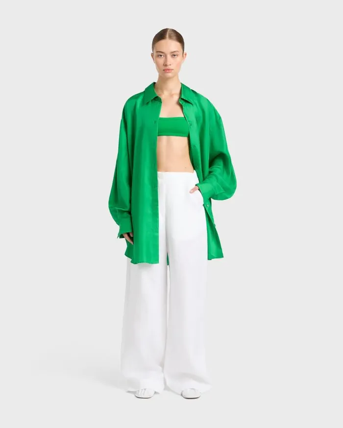 BONDI BORN Matching Separates Marfa Oversize Shirt 8211 Kelly 8211 Women
