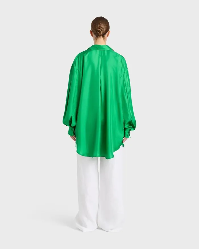 BONDI BORN Matching Separates Marfa Oversize Shirt 8211 Kelly 8211 Women BONDI BORN Matching Separates Marfa Oversize Shirt 8211 Kelly 8211 Women