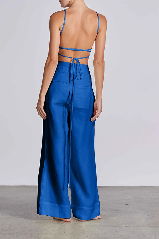 BONDI BORN Matching Separates Palmera Pant 8211 Sapphire 8211 Women