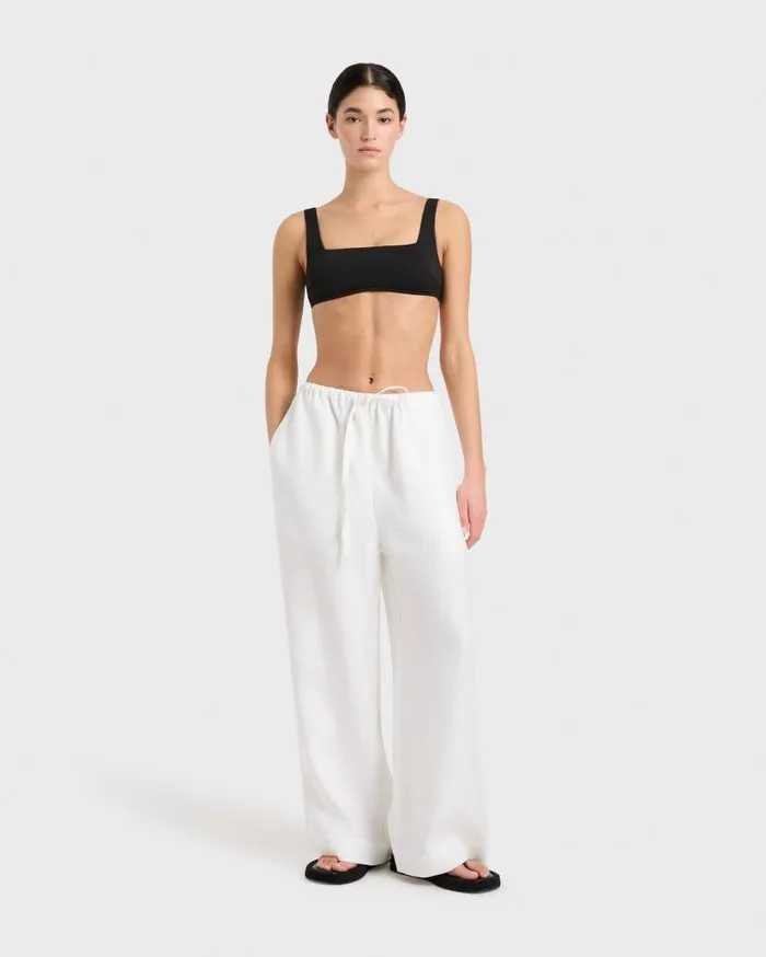 BONDI BORN Pants and Shorts Delphi Drawstring Pant 8211 White 8211 Women