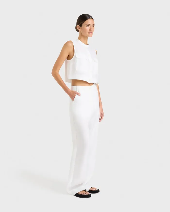 BONDI BORN Pants and Shorts Delphi Tailored Pant 8211 White 8211 Women