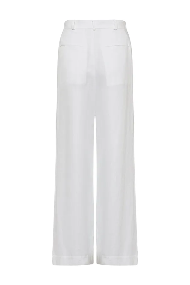 BONDI BORN Pants and Shorts Komodo Organic Linen Trouser 8211 White 8211 Women