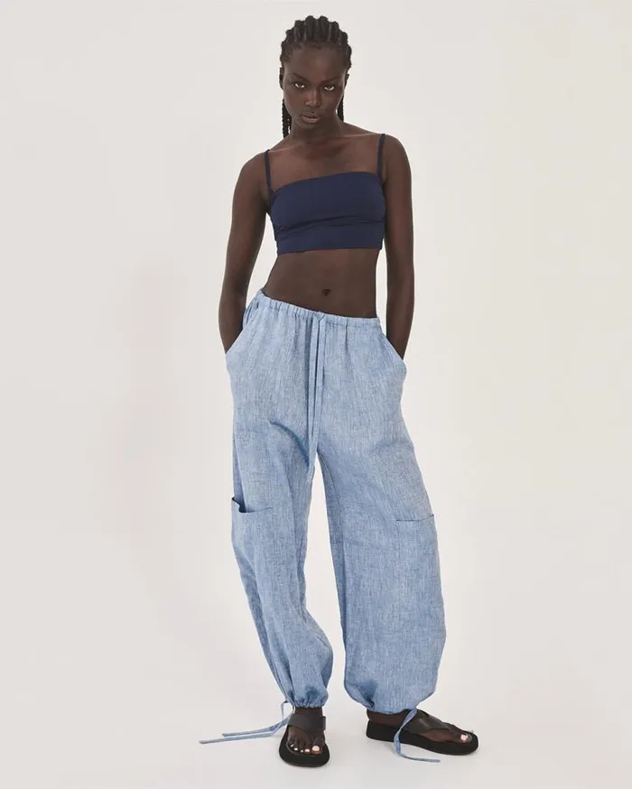 BONDI BORN Pants and Shorts Leiden Cargo Pant 8211 Denim 8211 Women