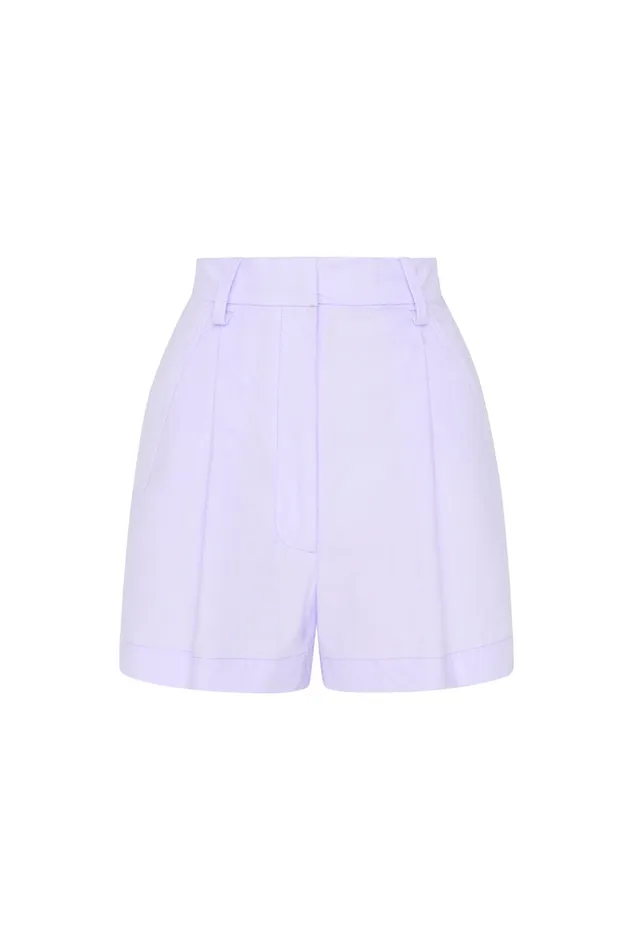 BONDI BORN Pants and Shorts Naxos Tailored Short 8211 Lavender 8211 Women