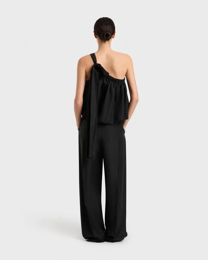 BONDI BORN Shirts and Tops Bormio One Shoulder Top 8211 Black 8211 Women
