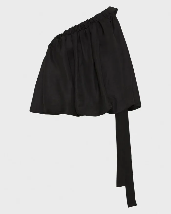 BONDI BORN Shirts and Tops Bormio One Shoulder Top 8211 Black 8211 Women