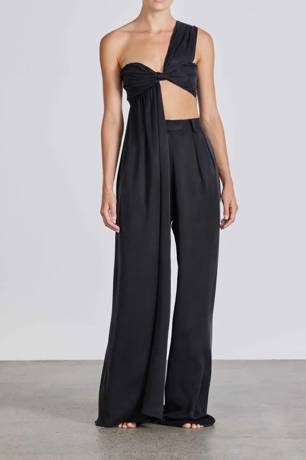 BONDI BORN Shirts and Tops Bowman Top 8211 Black 8211 Women