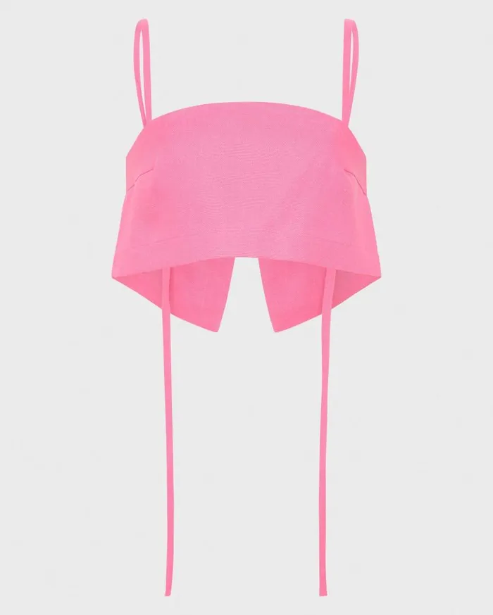 BONDI BORN Shirts and Tops Delphi Crop Bodice 8211 Rose 8211 Women