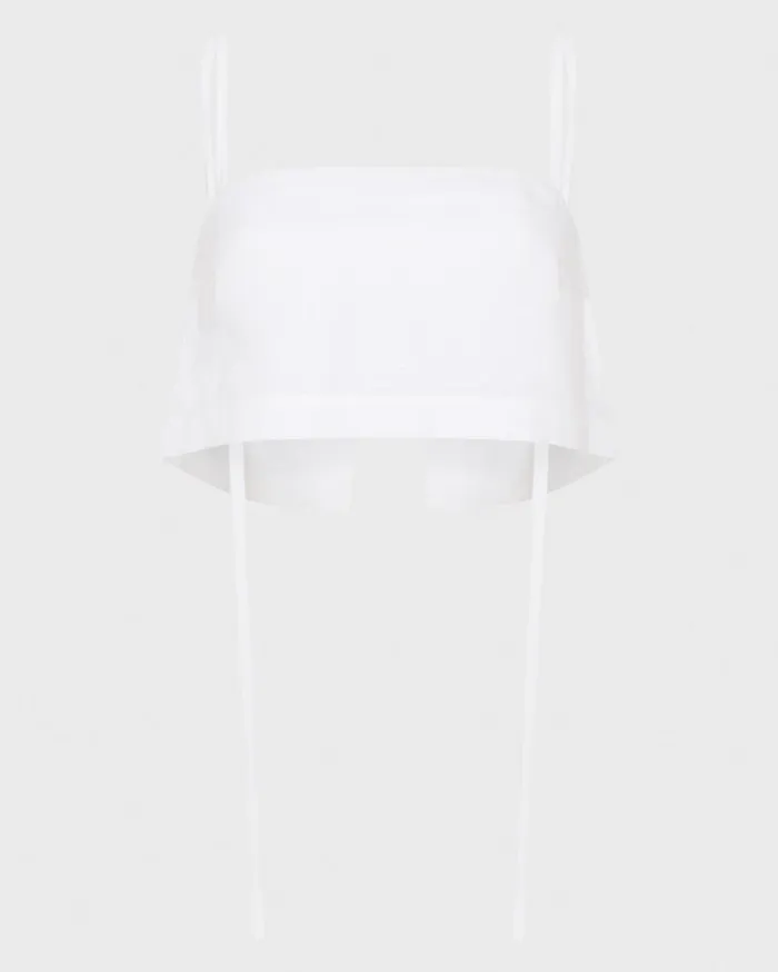 BONDI BORN Shirts and Tops Delphi Crop Bodice 8211 White 8211 Women