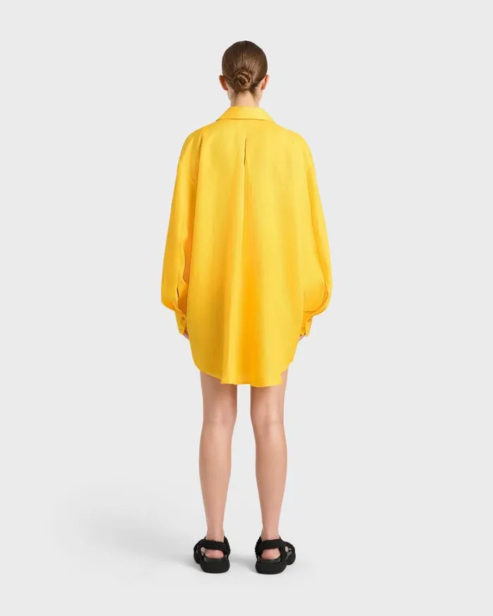 BONDI BORN Shirts and Tops Delphi Oversize Shirt Dress 8211 Daffodil 8211 Women BONDI BORN Shirts and Tops Delphi Oversize Shirt Dress 8211 Daffodil 8211 Women