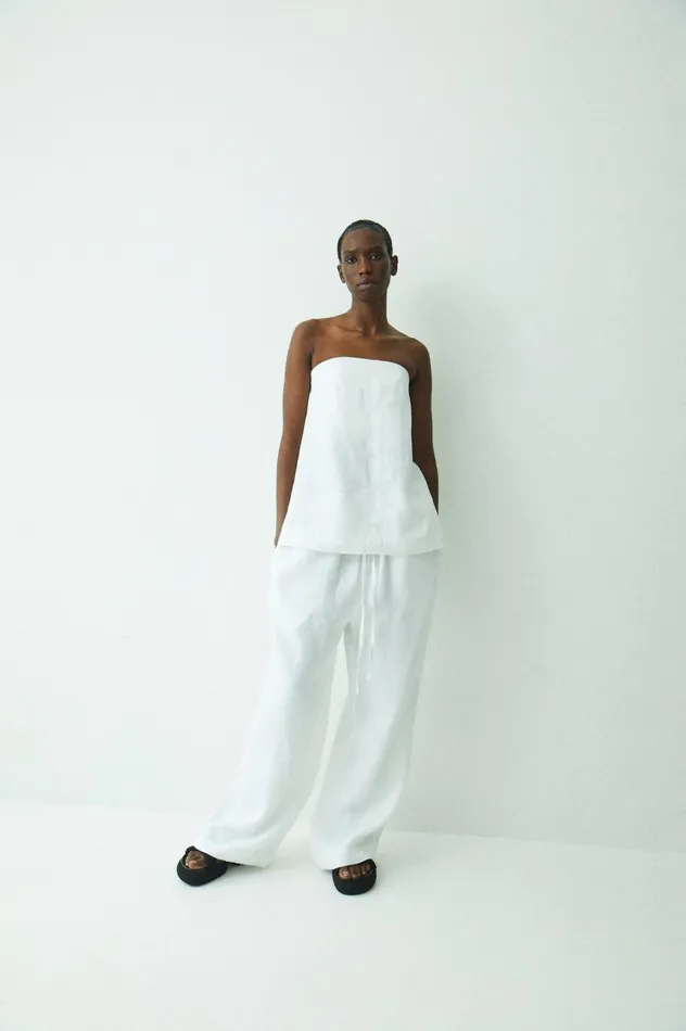BONDI BORN Shirts and Tops Delphi Strapless Top 8211 White 8211 Women