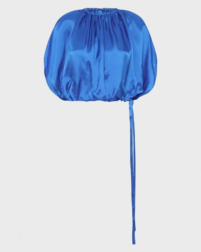 BONDI BORN Shirts and Tops Marfa Bubble Top 8211 Cerulean 8211 Women