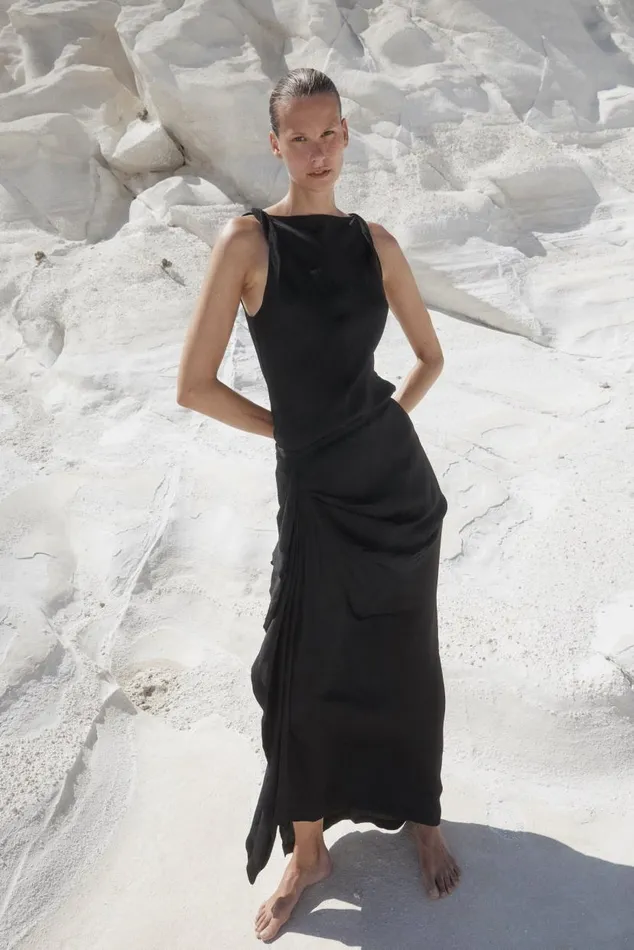 BONDI BORN Skirts Ardea Draped Skirt 8211 Black 8211 Women