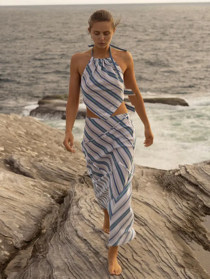 BONDI BORN Skirts Arezzo Bias Skirt 8211 Lapis 8211 Women BONDI BORN Skirts Arezzo Bias Skirt 8211 Lapis 8211 Women