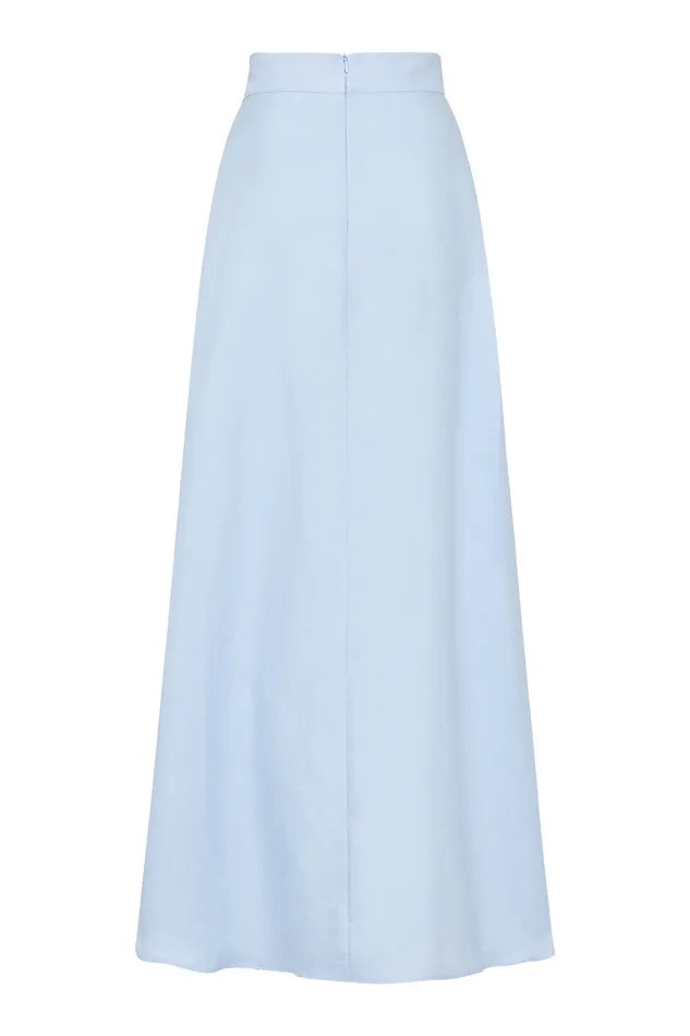BONDI BORN Skirts Delphi ALine Maxi Skirt 8211 Azul 8211 Women