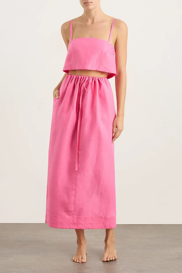BONDI BORN Skirts Delphi Cocoon Skirt 8211 Rose 8211 Women